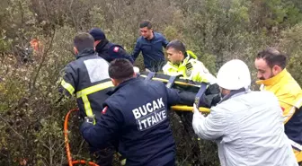 Burdur'da otomobil uçuruma düştü: 1 yaralı