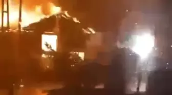 Düzce'de mobilya atölyesi küle döndü