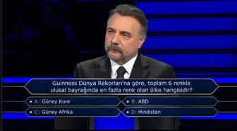 Guinness Dünya Rekorları'na göre, toplam 6 renkle ulusal bayrağında en fazla renk olan ülke hangisidir?