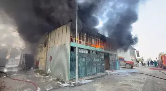 Hatay'da sanayi sitesinde çıkan yangın kontrol altına alındı