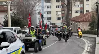 Tekirdağ'da 'Bayrağa Saygı Sürüşü' düzenlendi
