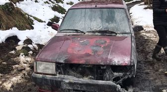 Trabzon'da seyir halindeki otomobilde çıkan yangın söndürüldü