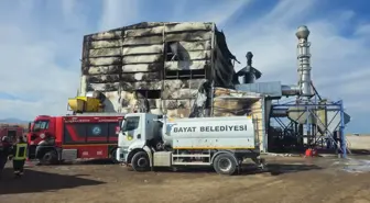 Afyonkarahisar'da elektrik üretim tesisinde çıkan yangın söndürüldü