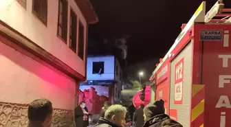 Beypazarı'nda çıkan yangında ahşap ev kullanılamaz hale geldi