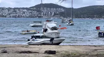 Bodrum'da fırtına etkili oluyor