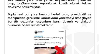DMM'den Sivas'ta Mardin plakalı bir araca yönelik linç girişimi yaşandığı' iddiasına açıklama