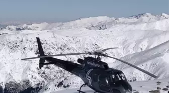 Kaçkar Dağları'nda 'heliski' heyecanı devam ediyor