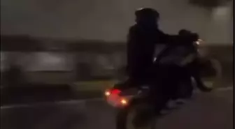 Otoyolda aşırı hız ve akrobatik hareketler yapan motosiklet sürücüsüne 45 bin TL ceza