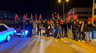 Simav'da Türk bayraklarıyla yürüyüş yapıldı