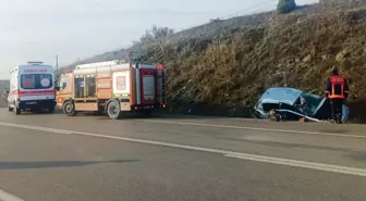 Sinop'ta otomobilin devrildiği kazada 5 kişi yaralandı