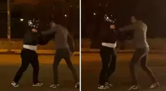 Trafiğin ortasında birbirlerine girdiler! İşte o anlar