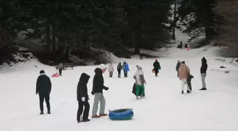 Abant kış manzarasıyla misafirlerini ağırladı