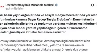 DMM: Ermenistan'a yardım yapılacağı iddiaları asılsızdır