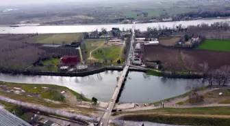 Edirne'de son yağışlarla nehirlerin debisi arttı, üretici umutlandı