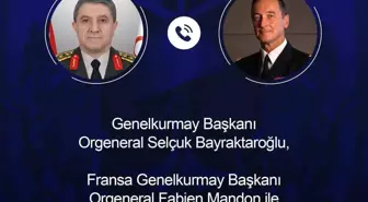 Genelkurmay Başkanı Bayraktaroğlu, Fransız mevkidaşı Mandon ile görüştü