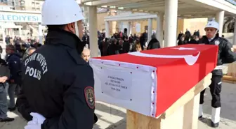 Kalp krizi sonucu vefat eden polis memuru son yolculuğuna uğurlandı
