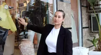 Kapalı mağazaya kurşun yağdırdılar: Esnaf kadın korku içinde