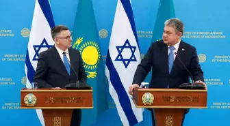 Kazakistan Dışişleri Bakanı Koşerbayev, İsrailli mevkidaşı Saar ile görüştü