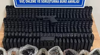 Konya'da valizinde tabanca parçaları bulunan zanlı tutuklandı