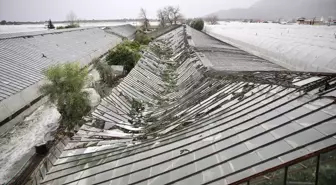 Muğla'da hortumun zarar verdiği seralarda hasar tespit çalışmaları başladı
