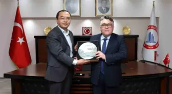 Şangay Dianji Üniversitesi heyetinden Rektör Özölçer'e ziyaret