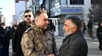 Ağrı Emniyet Müdürü Önder, esnaf ve vatandaşlarla bir araya geldi