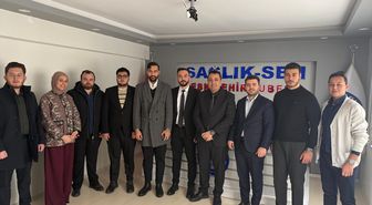 AK Parti İl Gençlik Kolları'ndan Sağlık-Sen Şube Başkanı Köksal'a ziyaret