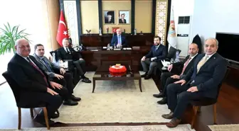 Denizli OSB yönetiminden Denizli'nin yeni Valisi Köşger'e ziyaret