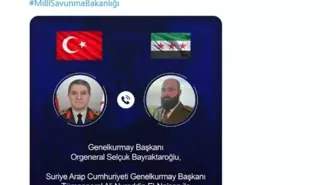 Genelkurmay Başkanı Bayraktaroğlu, Suriyeli mevkidaşı El-Nas'an ile görüştü