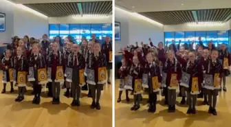 Manchester City'i destekleyen İngiliz çocuklar, Galatasaray marşı söyledi