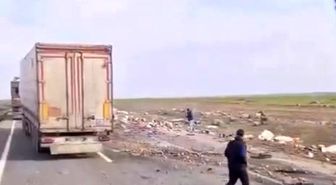 Mardin'de iki tır çarpıştı: 2 yaralı