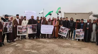 Suriye'de YPG'nin öldürdüğü sivillerin aileleri, yakınlarının naaşlarının teslim edilmesi için gösteri düzenledi