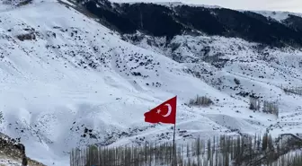 Türk bayrağını mahallenin en yüksek yerinde dalgalandırdılar