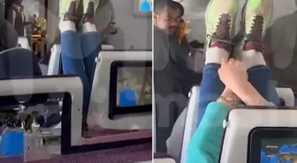 Uçakta gergin anlar! Koltuğunu indiren yolcudan intikamı böyle aldı