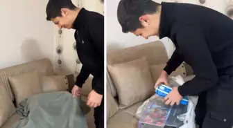 Annesi yoğurt yaptı sandı, örtüyü açınca unutamayacağı bir an yaşadı