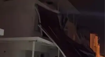 Aydın'da fırtınada çatılar uçtu, ağaçlar devrildi