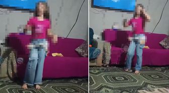 Böyle anne olmaz olsun! Para için küçük kızını canlı yayında dans ettirdi