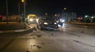 Çorum'da otomobille çarpışan motosikletin sürücüsü yaralandı