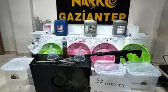 Gaziantep'te 55 litre sıvı metamfetamin ele geçirildi, 3 şahıs tutuklandı