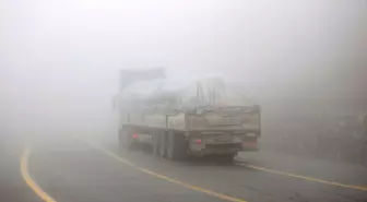 Kırklareli'nin yüksek kesimlerinde yoğun sis etkili oldu