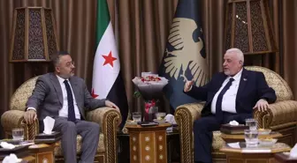 Şam Büyükelçisi Yılmaz, Suriye Vakıflar Bakanı Şükri ile görüştü