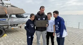 Tekirdağ'da yelkenciler, AA'nın 'Yılın Kareleri' oylamasına katıldı