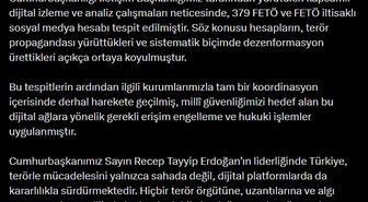 Cumhurbaşkanlığı İletişim Başkanlığı: 379 FETÖ ve FETÖ iltisaklı sosyal medya hesabı tespit edildi