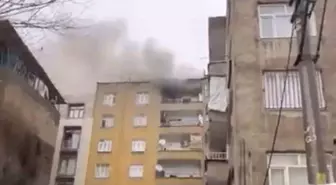 Diyarbakır'da 7 katlı apartmanda korkutan yangın