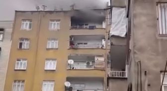 Diyarbakır'da 7 katlı binada yangın; 1 kişi dumandan etkilendi