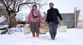 Elazığ'da besicilerin kış mesaisi