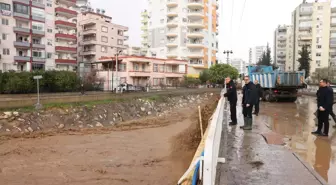 Mersin'de sağanak; dereler taştı, yolları su bastı