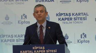 Özgür Özel, Kartal'da kentsel dönüşüm anahtar teslim töreninde konuştu