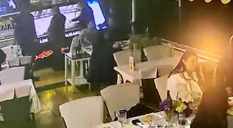 Restorana silahlı saldırının görüntüleri ortaya çıktı