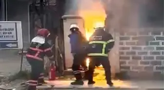 Sakarya'da trafo yangınındaki patlama paniğe neden oldu